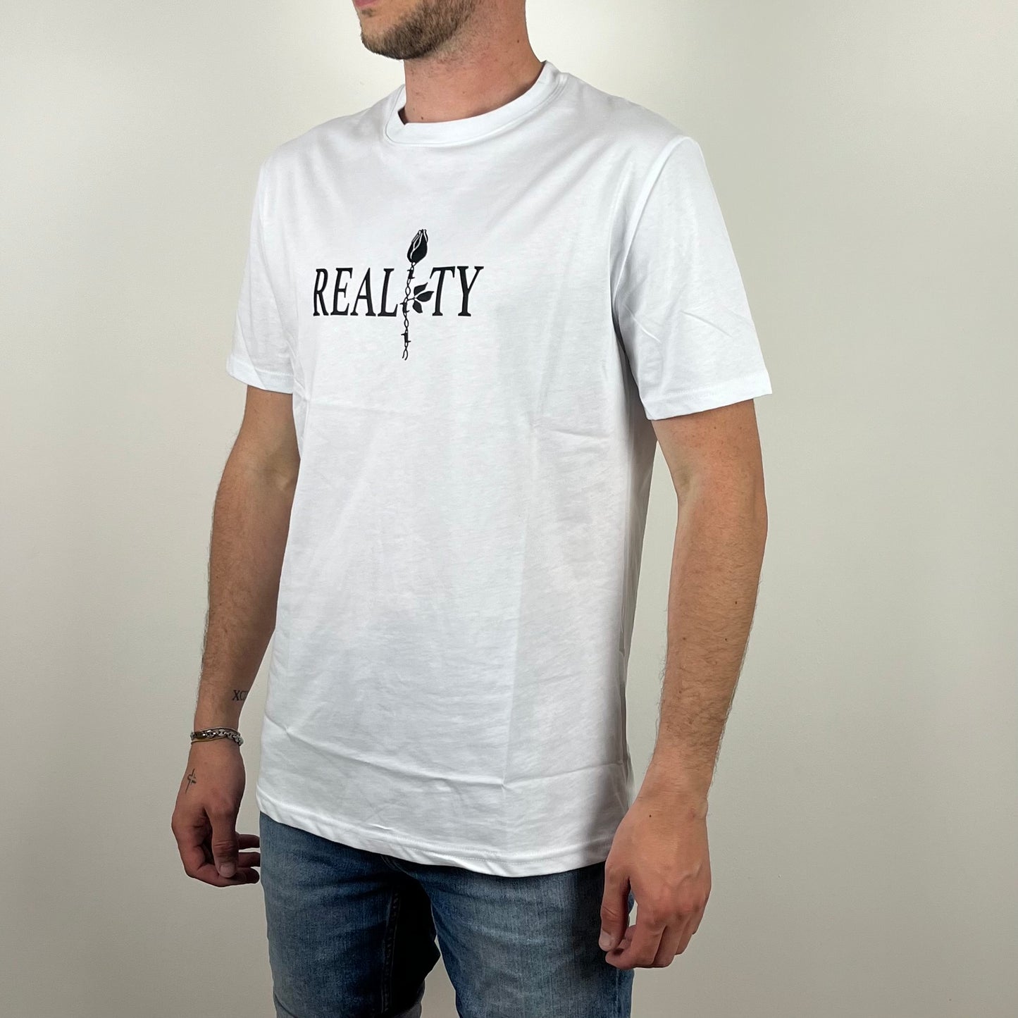 T-shirt Blanc "REALITY"